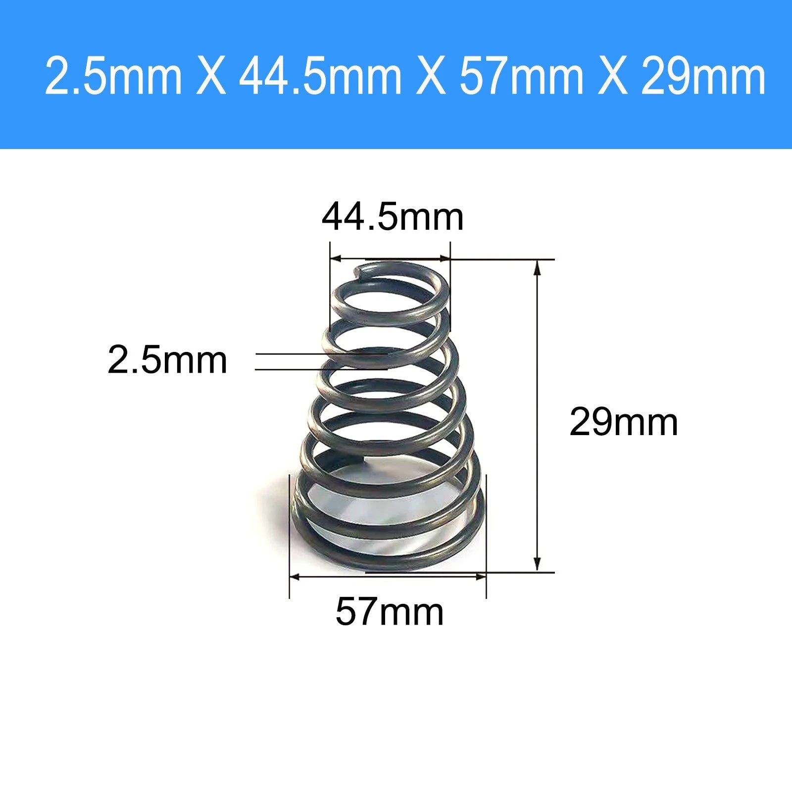 Conical Compression Spring Tapered Spring Steel Wire 0.2-3mm Heavy Duty Cone DIY