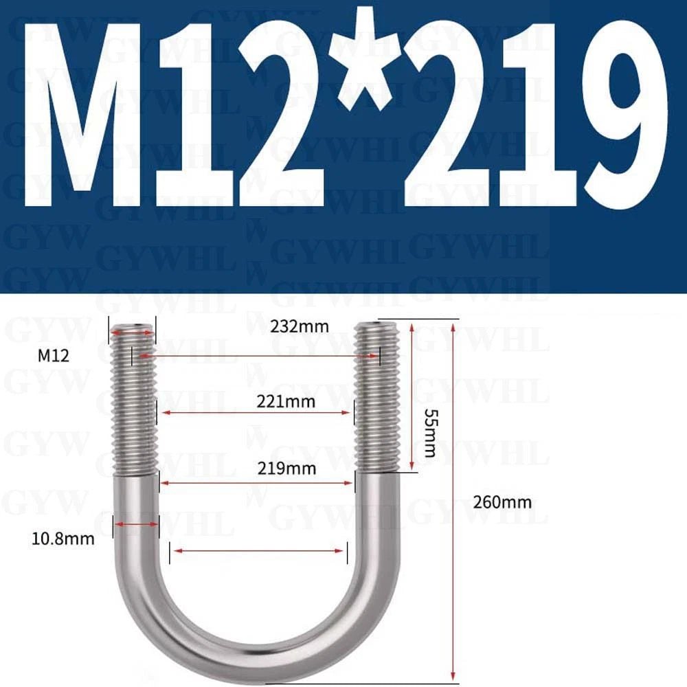Marine Grade Round Bend U - Bolts — A2 & A4 Stainless Steel, M6 to M20 - HomeDIYer