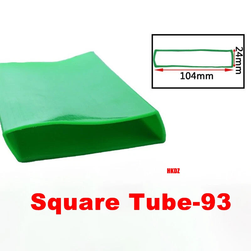 Square Silicone Rubber Hollow Tube Pipe Protector Seal Strips Width 2.5mm~108mm