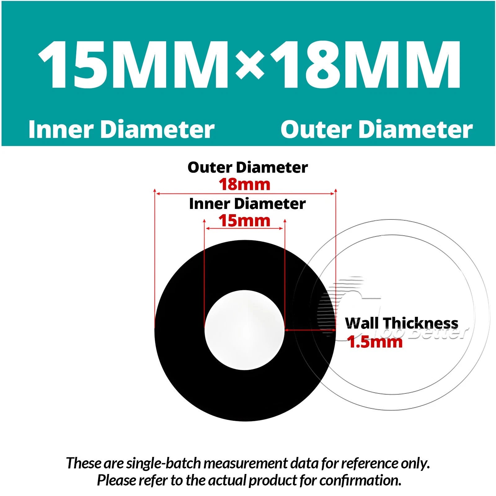 Black Silicone Rubber Tube – ID 0.5–60mm × OD 1–68mm Flexible Hose Pipe