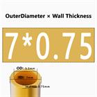 H62 Brass Round Tube Pipe Hollow Tube OD 0.8mm 0.9mm 1mm-30mm Length 200mm 500mm