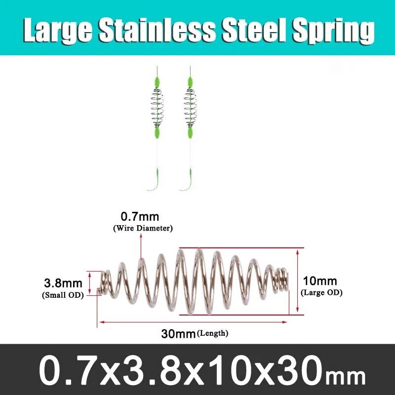 Single Circle Fish Hook Spring Fishing Hooks Fly Fishing Chub Tackle S M L Size - HomeDIYer