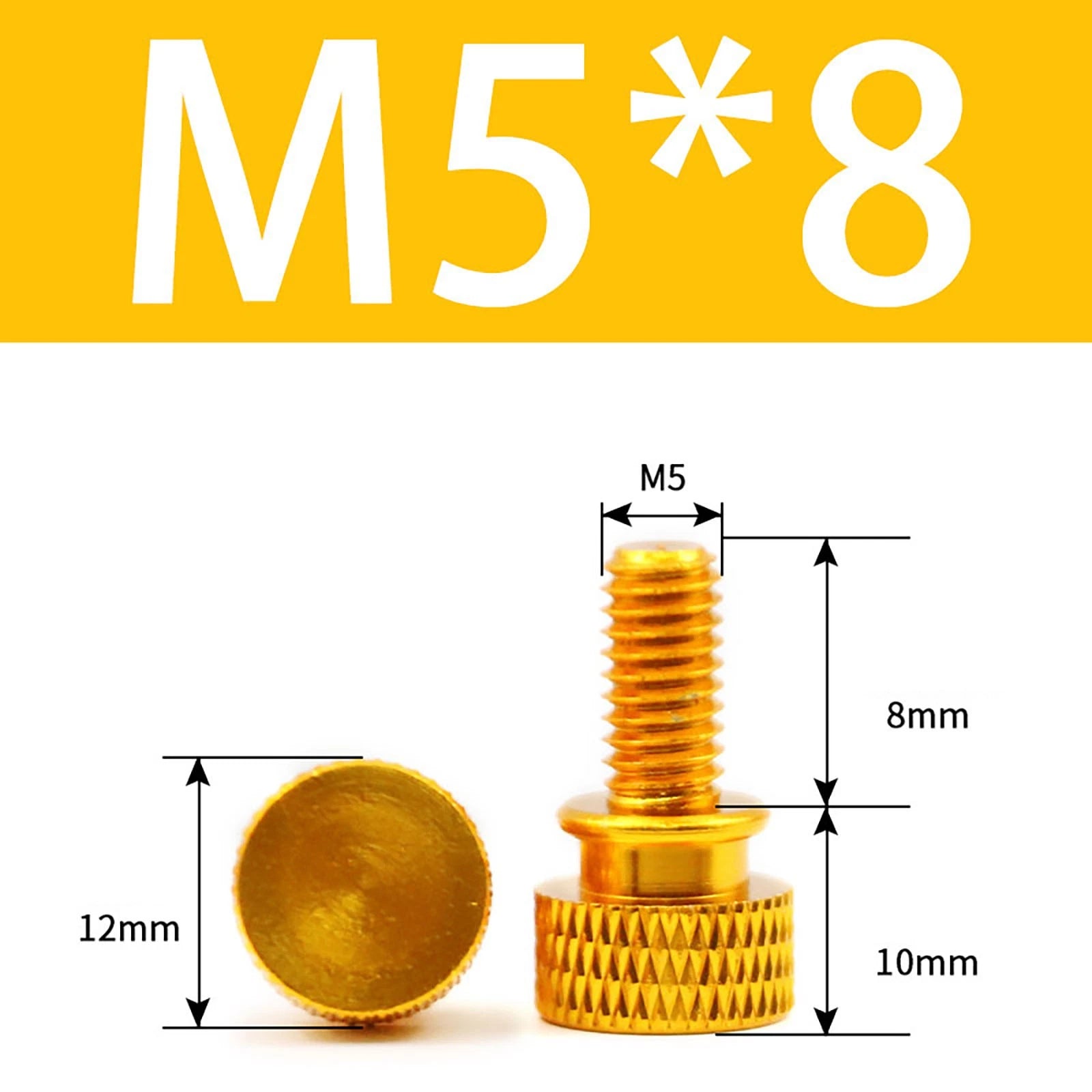 Aluminum Thumb Screws M5 M6 Knurled Hand Bolts Anodized PC Case Hobby DIY Stock