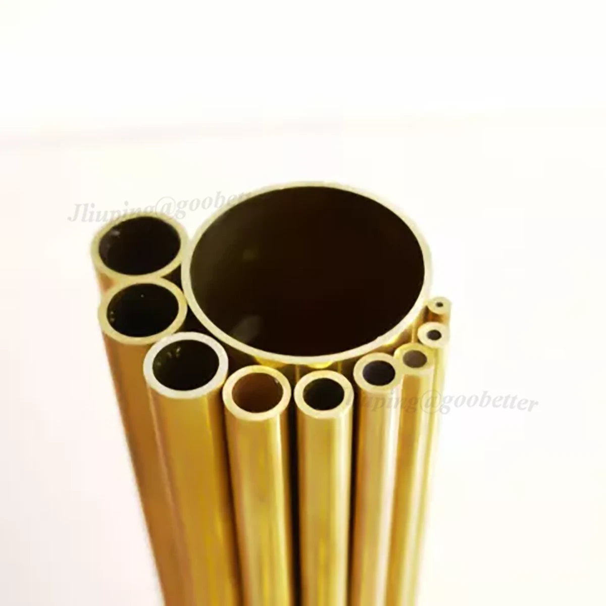 Brass Round Tube — Hollow OD 0.8–3.5mm × 300mm, Multiple Wall Thickness Options