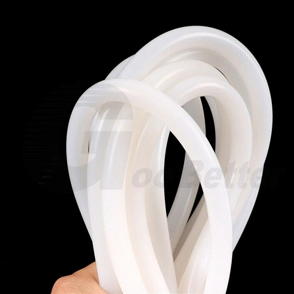 White Silicone Rubber Tubing — OD 9–44mm, High-Temp Flexible Hose Pipe (Per Metre)