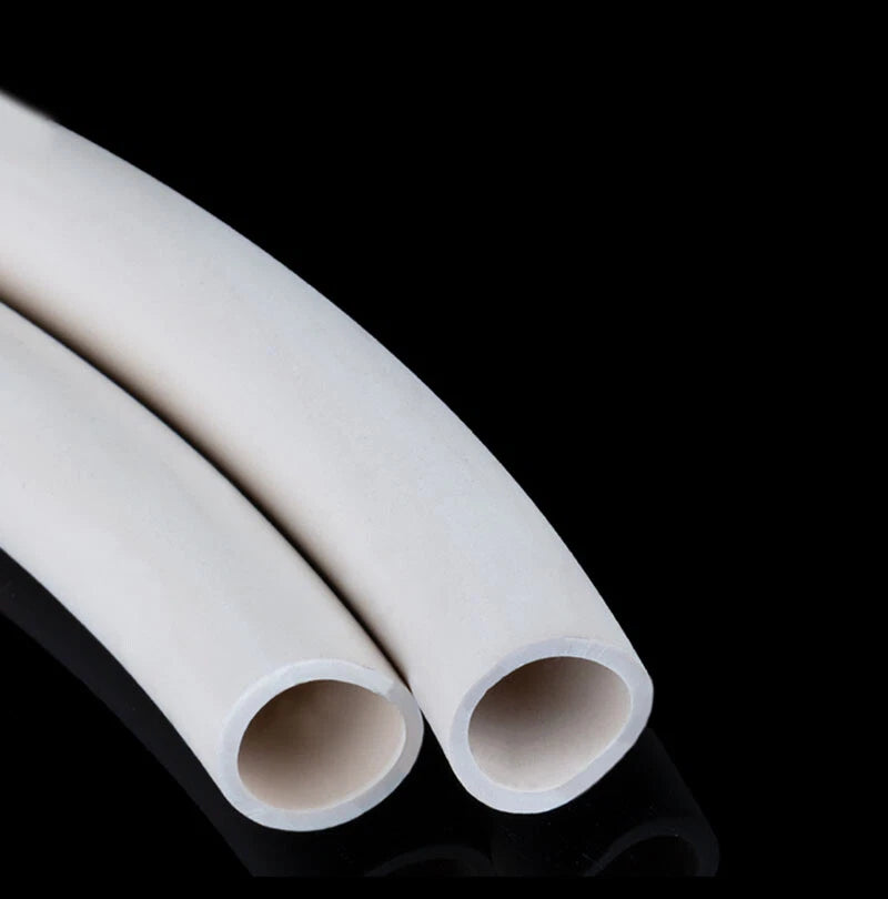 White Flexible Rubber Vacuum Tube — Laboratory Hose Pipe ID 1.5mm–12mm