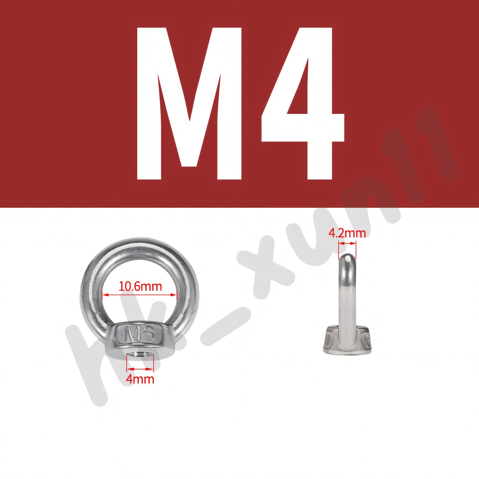 M3 M4 M5 M6 M8 M10 M12 TO M24 LIFTING EYE NUTS & BOLTS A2-304 STAINLESS STEEL