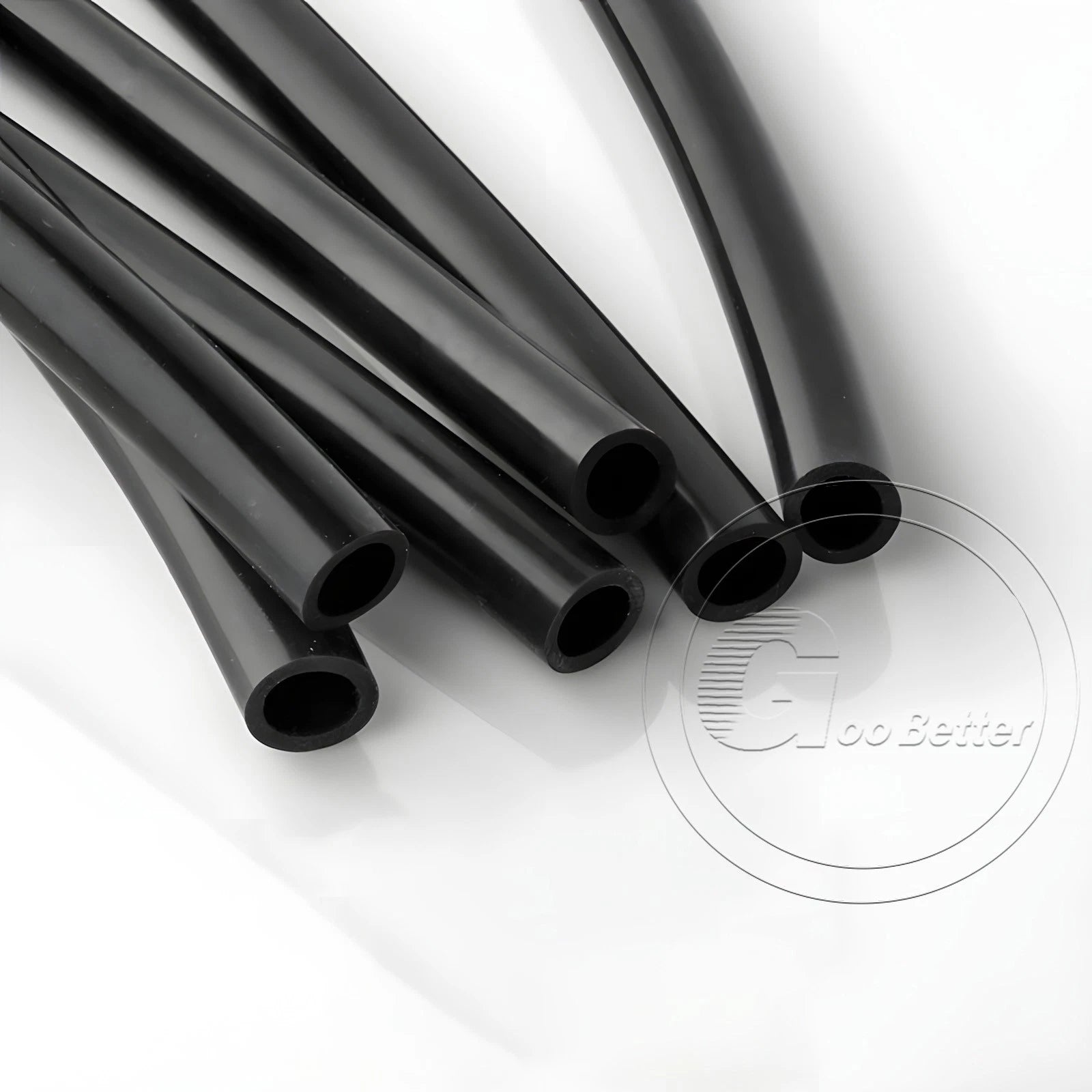 Black Silicone Rubber Tube – ID 0.5–60mm × OD 1–68mm Flexible Hose Pipe