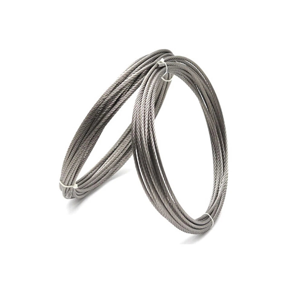 1mm-20mm Stainless Steel Wire Rope Lifting Metal Cable 2/3/4/5/6/8/10/12/14/16mm