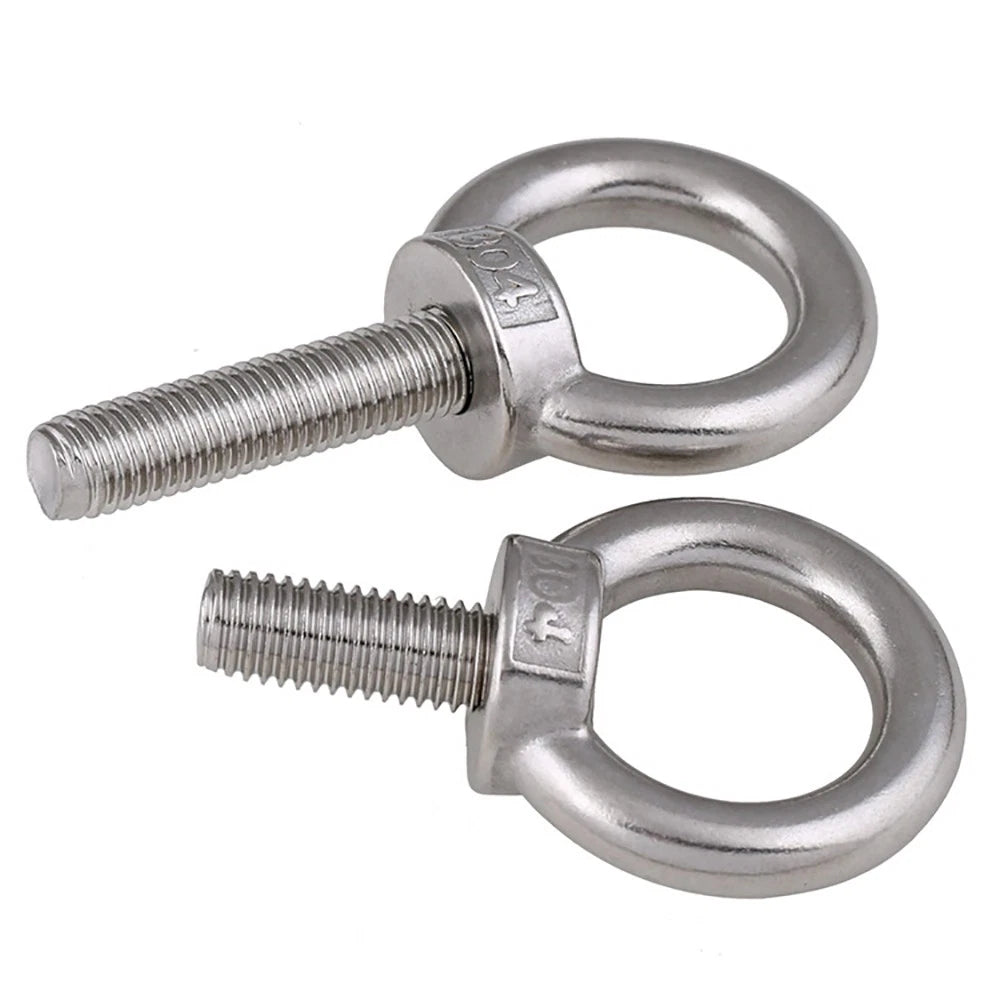 A2 Stainless Steel Eye Bolts DIN 580 — M10 M12 M14 M16 M18 M20 M24 Lifting Ring Bolt