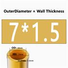H62 Brass Round Tube Pipe Hollow Tube OD 0.8mm 0.9mm 1mm-30mm Length 200mm 500mm