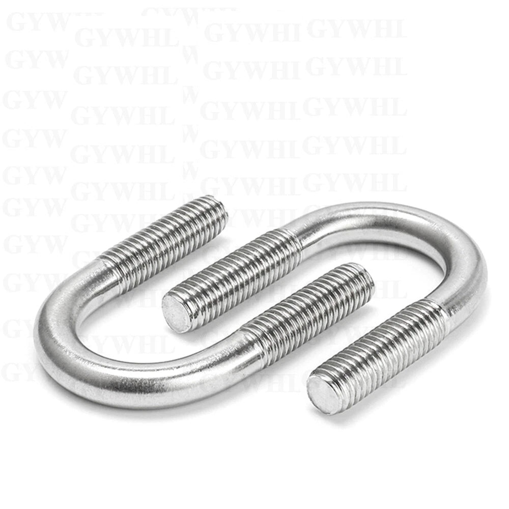 Marine Grade Round Bend U - Bolts — A2 & A4 Stainless Steel, M6 to M20 - HomeDIYer