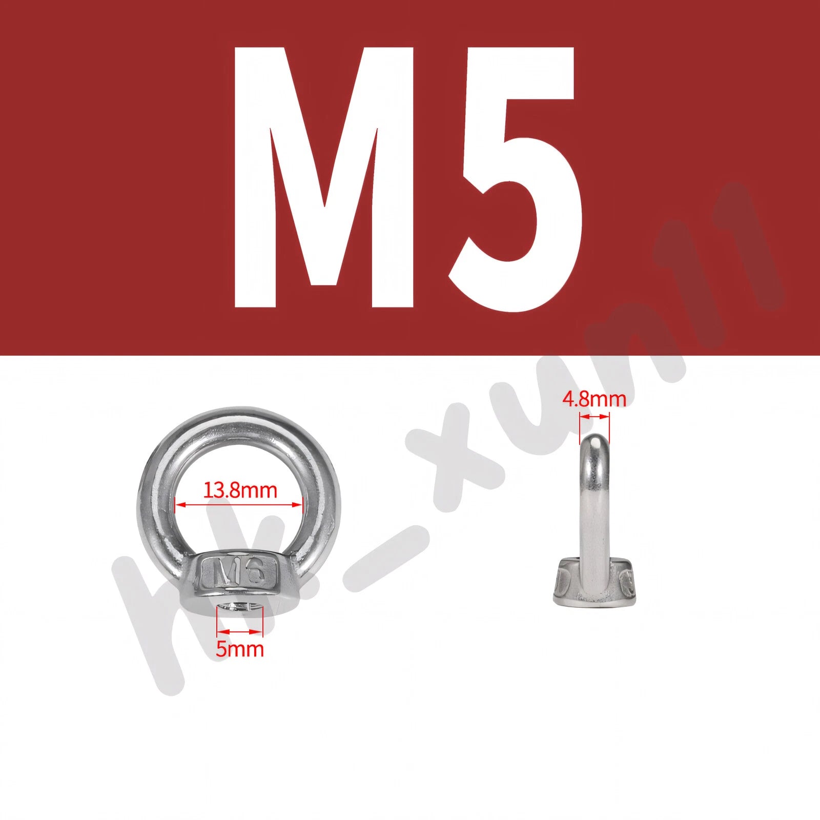M3 M4 M5 M6 M8 M10 M12 TO M24 LIFTING EYE NUTS & BOLTS A2-304 STAINLESS STEEL