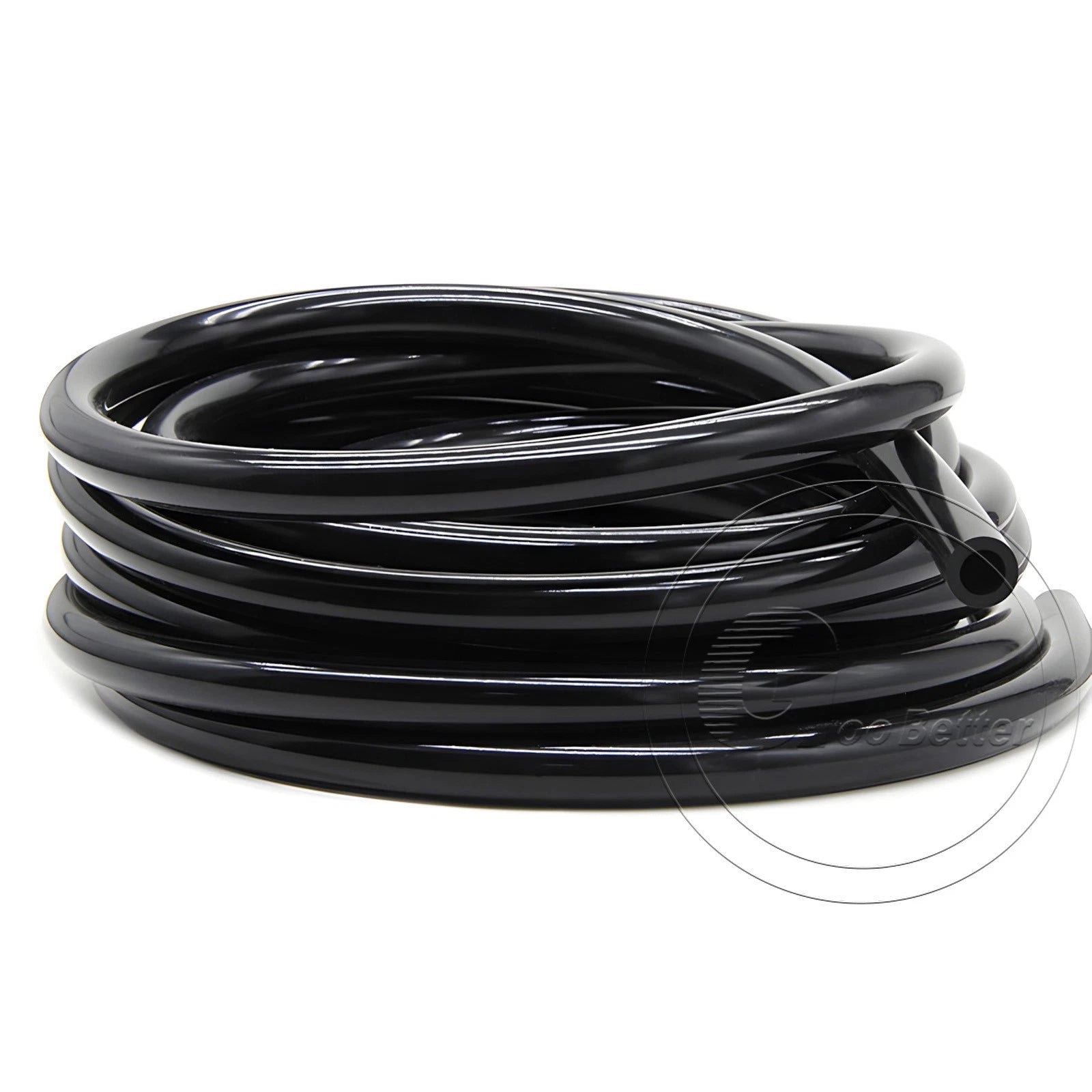 Black Silicone Rubber Tube – ID 0.5–60mm × OD 1–68mm Flexible Hose Pipe