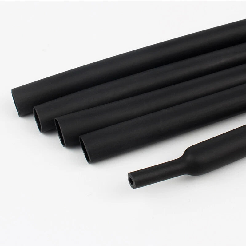 Black Heat Shrink Tubing – 2:1 / 3:1 / 4:1 Shrink Ratio, φ0.6mm–φ210mm, 1M / 5M / 10M