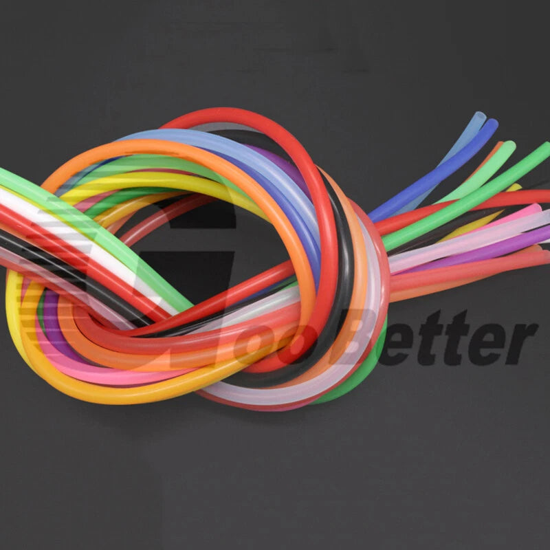 Coloured Food Grade Silicone Tube Hose Vacuum Tubing Pipe Soft Rubber ID 1-40mm