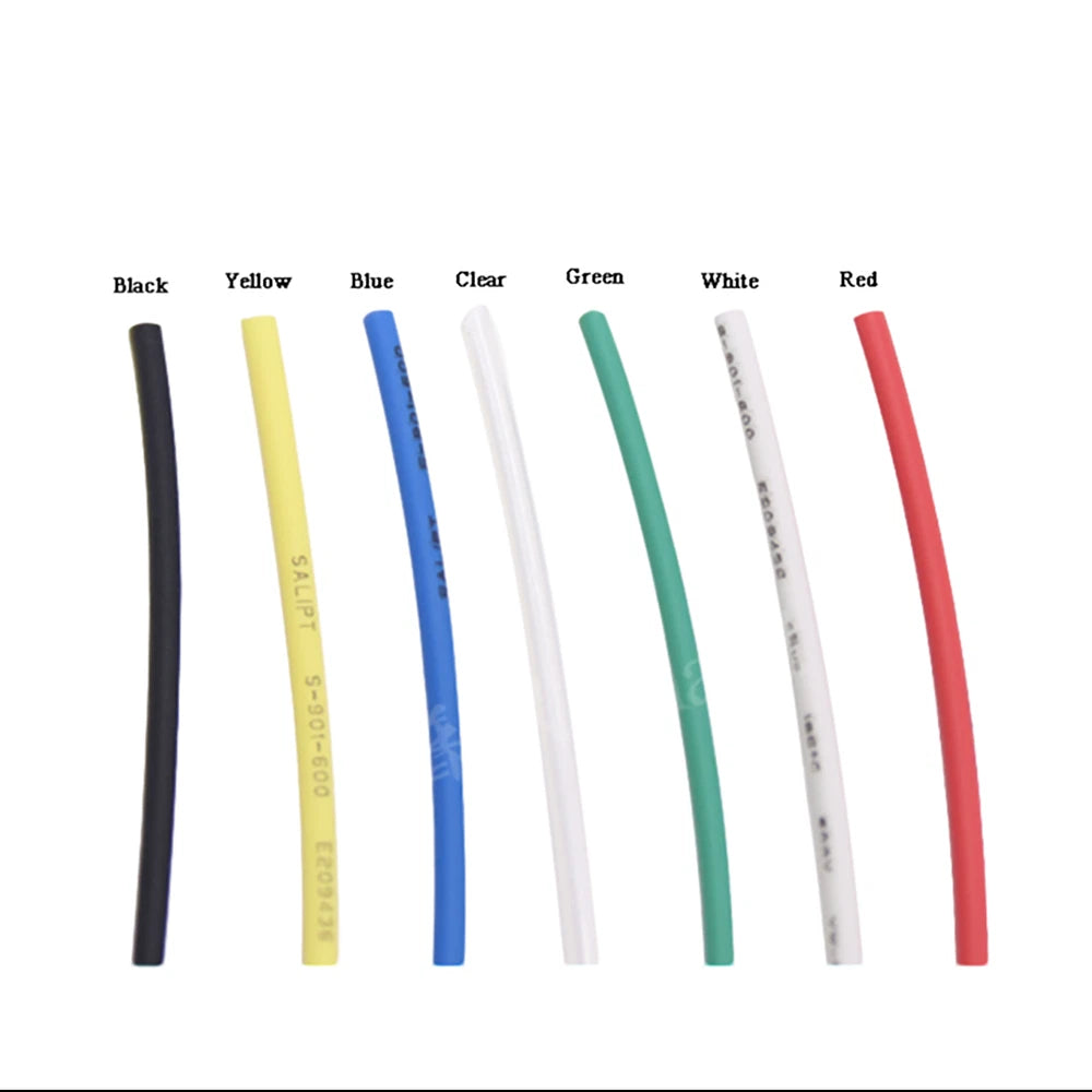 Heat Shrink Tubing 2:1 Ratio — 0.6mm to 70mm, 7 Colors, 1 Meter