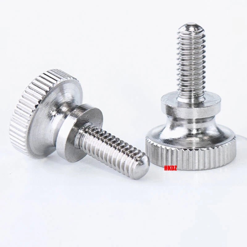 M2/M2.5 High Head Knurled Thumb Screws – 303 Stainless Steel Hand Grip Knob Bolts (3 - 12mm) - HomeDIYer