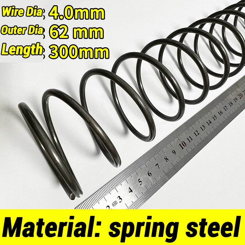 Compression Spring 4-5mm Wire dia 40-80mm Diameter & 300mm Length Pressure Small