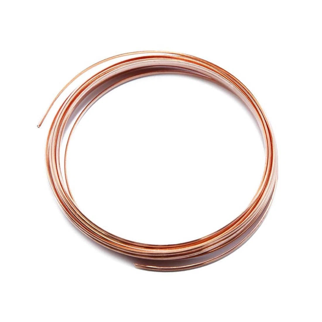 1M Round Copper Wire Solid 0.2-4.5mm Bendable Metal Wire Jewellery Craft Making