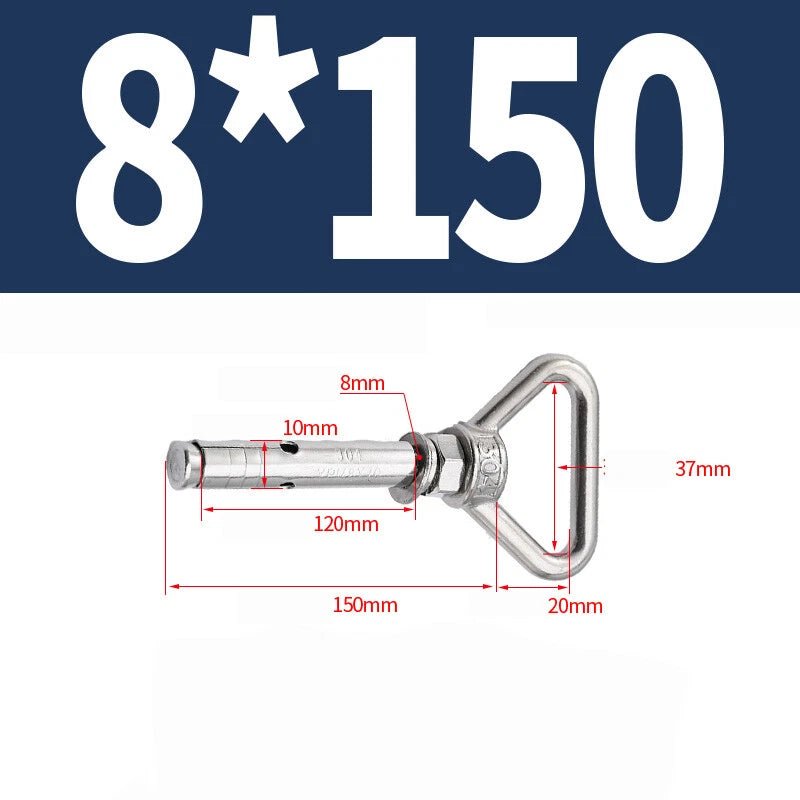 304 Stainless Steel Lifting Eye Ring Concrete Sleeve Anchor Bolts — M8 to M20 - HomeDIYer