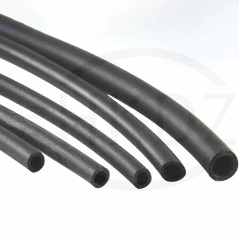 Black Fluorine Rubber Tube Fuel Hose-Engine Petrol,Oil Line Fuel Pipe ID 1 -32mm