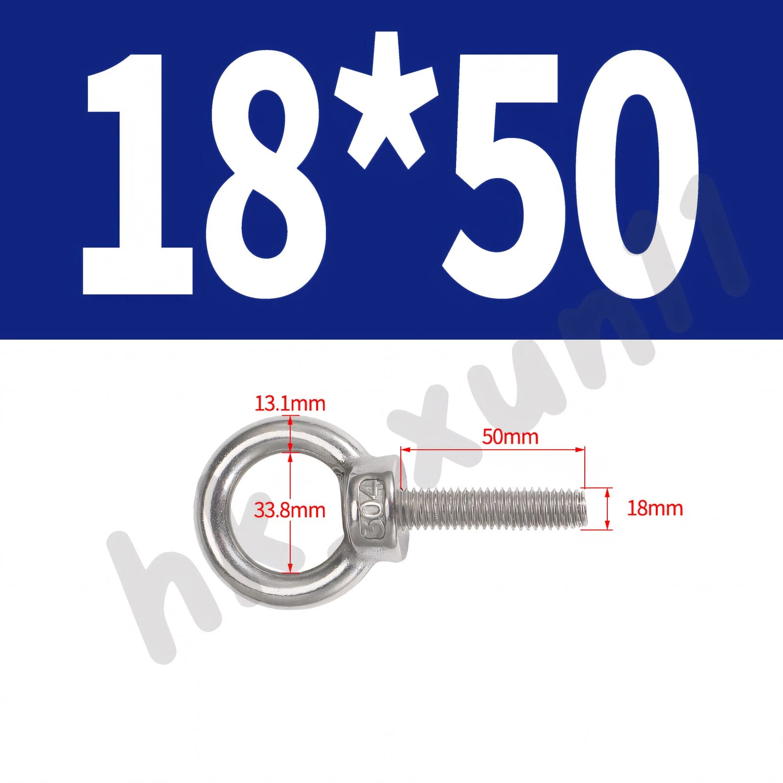M3 M4 M5 M6 M8 M10 M12 TO M24 LIFTING EYE NUTS & BOLTS A2-304 STAINLESS STEEL