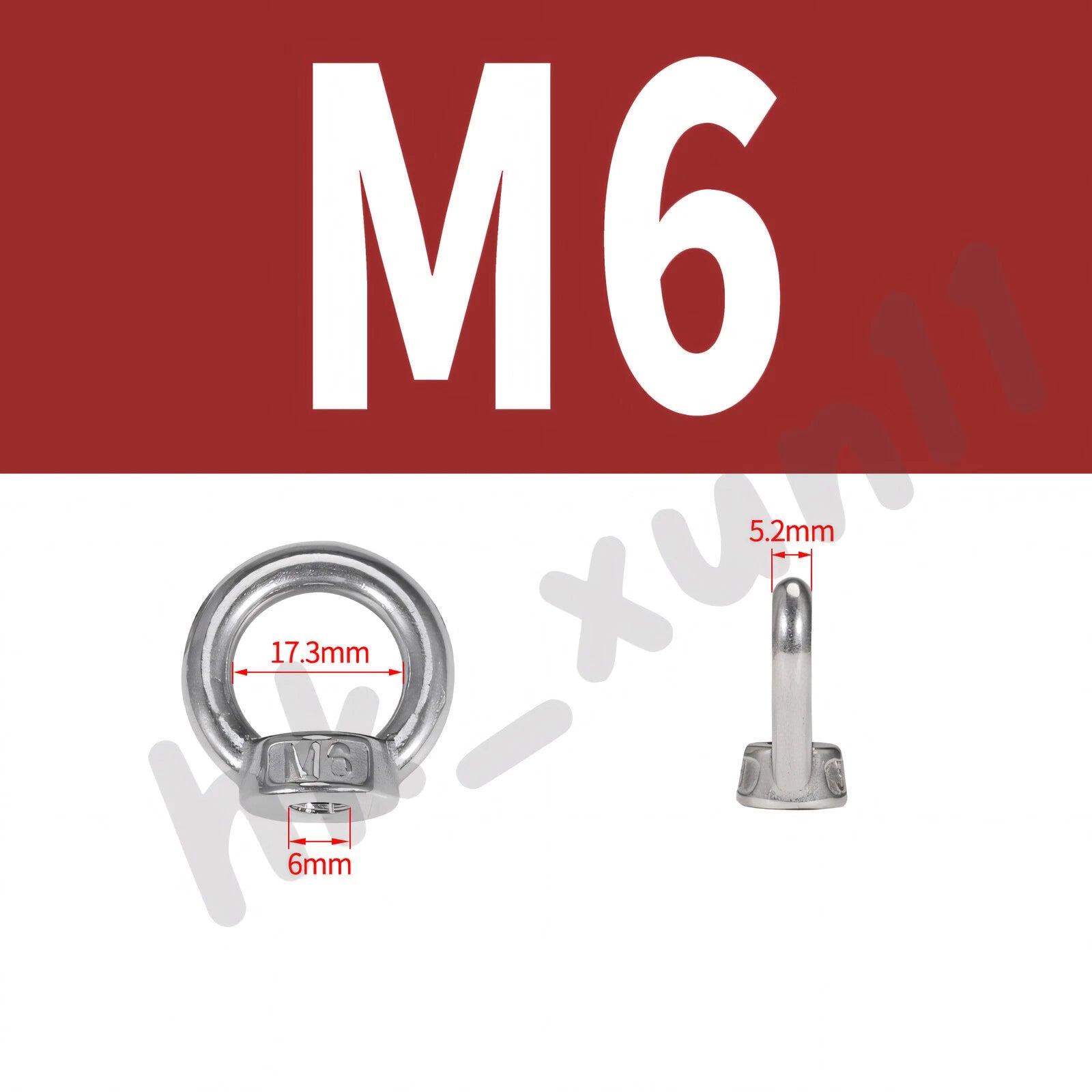 M3 M4 M5 M6 M8 M10 M12 TO M24 LIFTING EYE NUTS & BOLTS A2-304 STAINLESS STEEL