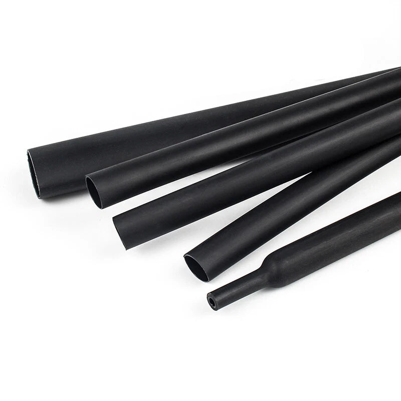Black Heat Shrink Tubing – 2:1 / 3:1 / 4:1 Shrink Ratio, φ0.6mm–φ210mm, 1M / 5M / 10M