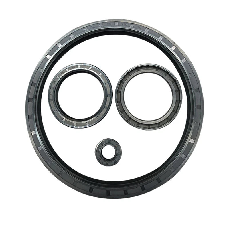 TC Oil Seal Ring NBR Rubber Double Lip Rotary Shaft Seal — ID 38–170mm