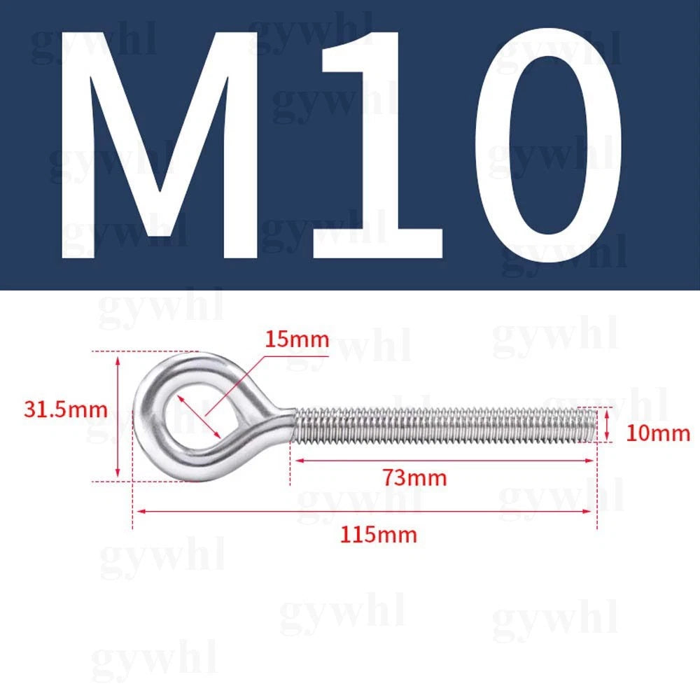Stainless Steel Eye Bolts M4–M24 | A2 Forged Metric Lifting Ring Screws