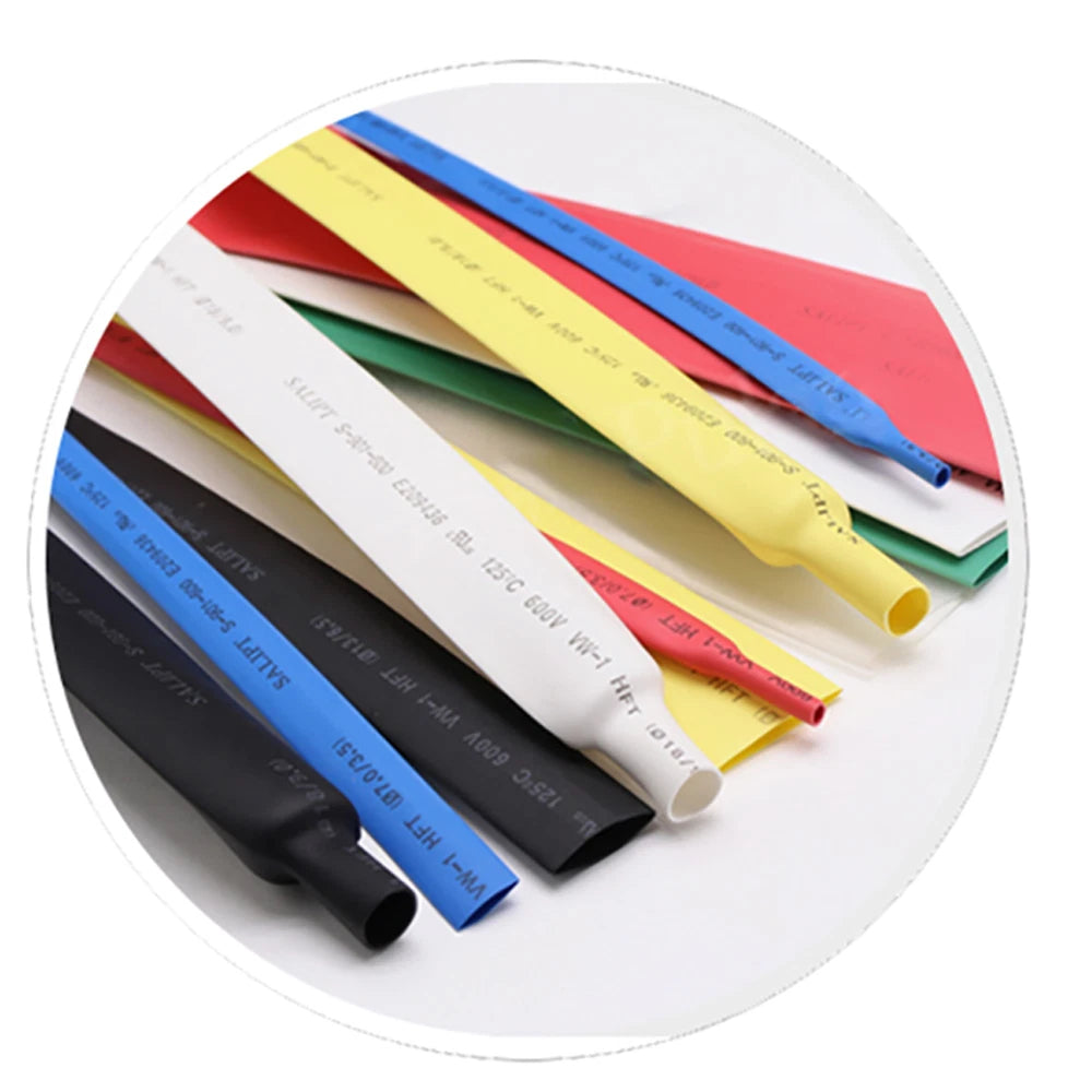 Heat Shrink Tubing 2:1 Ratio — 0.6mm to 70mm, 7 Colors, 1 Meter