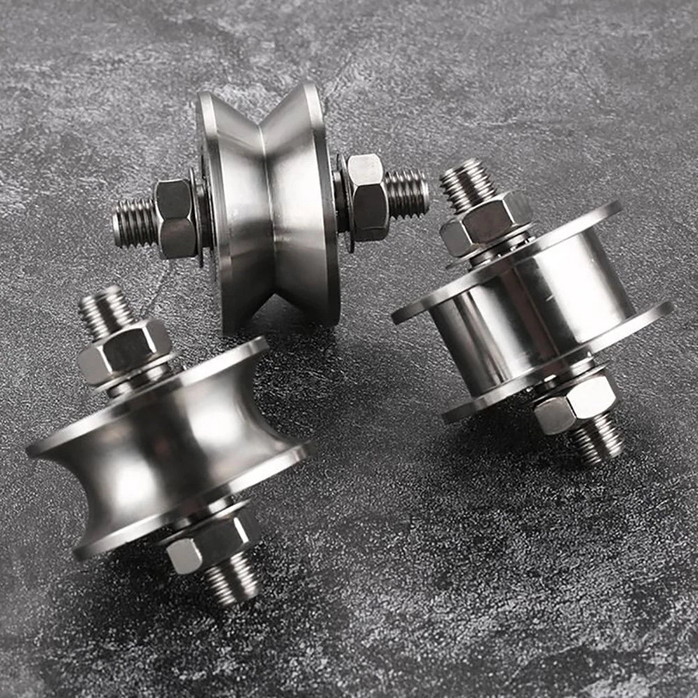 Track Linear Shaft Roller Bearing U V H Groove Steel Wheel Metal Pulley Sliding