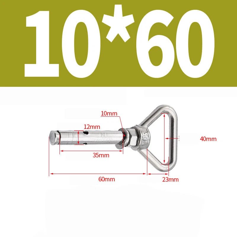 304 Stainless Steel Lifting Eye Ring Concrete Sleeve Anchor Bolts — M8 to M20 - HomeDIYer