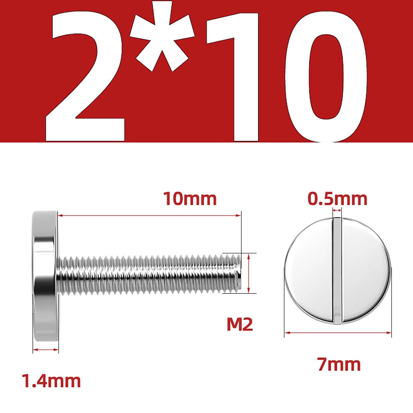 A2 Stainless Steel Slotted Large Head Machine Screws — Wide Pan Bolt DIN 921 | M2–M10