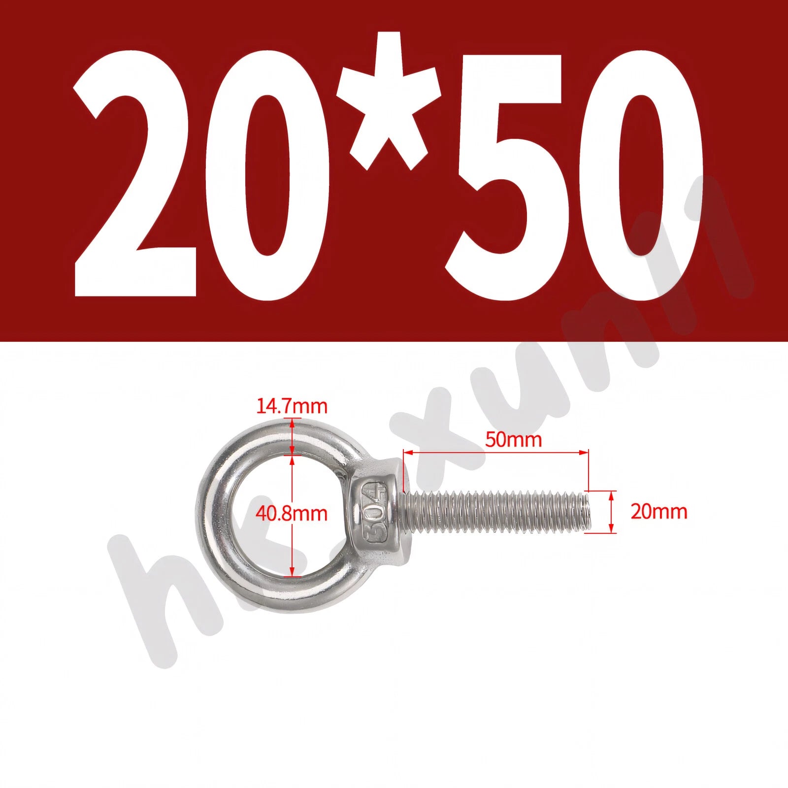 M3 M4 M5 M6 M8 M10 M12 TO M24 LIFTING EYE NUTS & BOLTS A2-304 STAINLESS STEEL