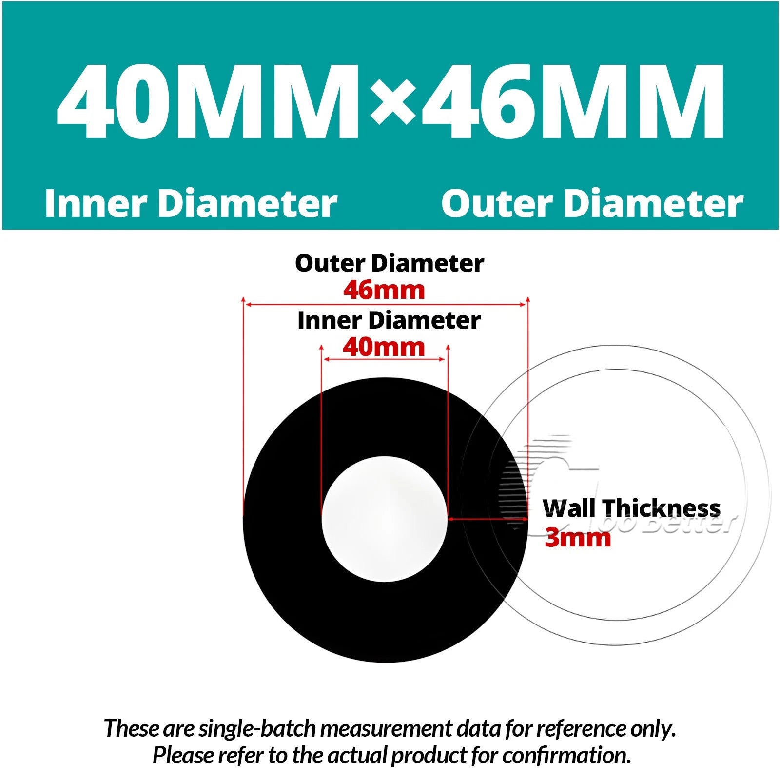 Black Silicone Rubber Tube – ID 0.5–60mm × OD 1–68mm Flexible Hose Pipe