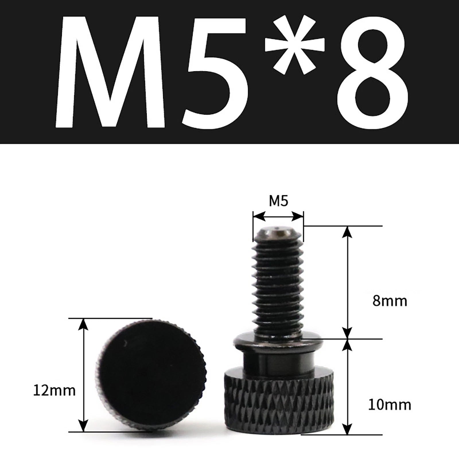 Aluminum Thumb Screws M5 M6 Knurled Hand Bolts Anodized PC Case Hobby DIY Stock