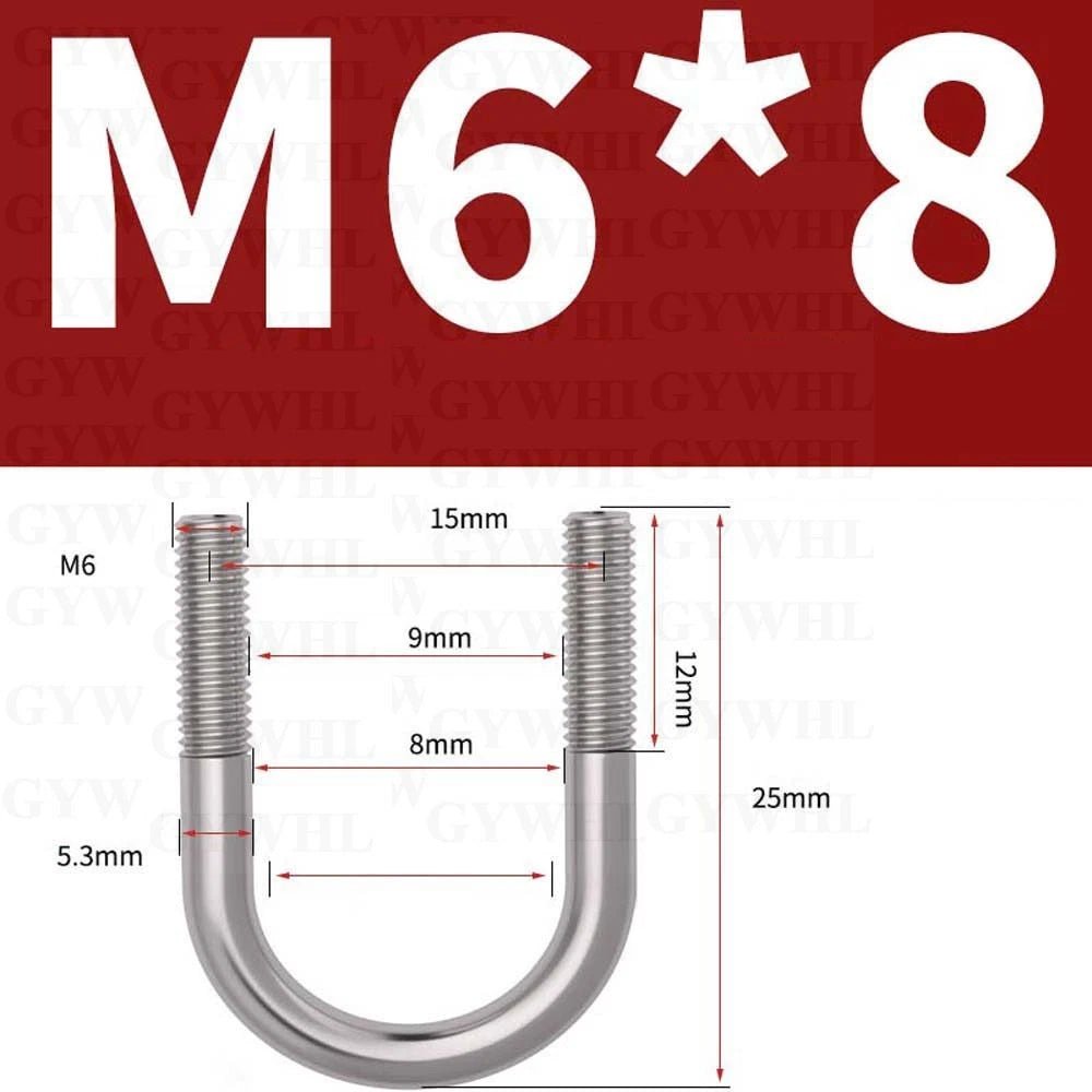 Marine Grade Round Bend U - Bolts — A2 & A4 Stainless Steel, M6 to M20 - HomeDIYer