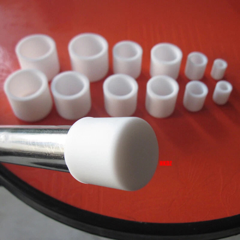 White Round Silicone Rubber End Caps for Tubes & Pipes — 3mm to 60.5mm