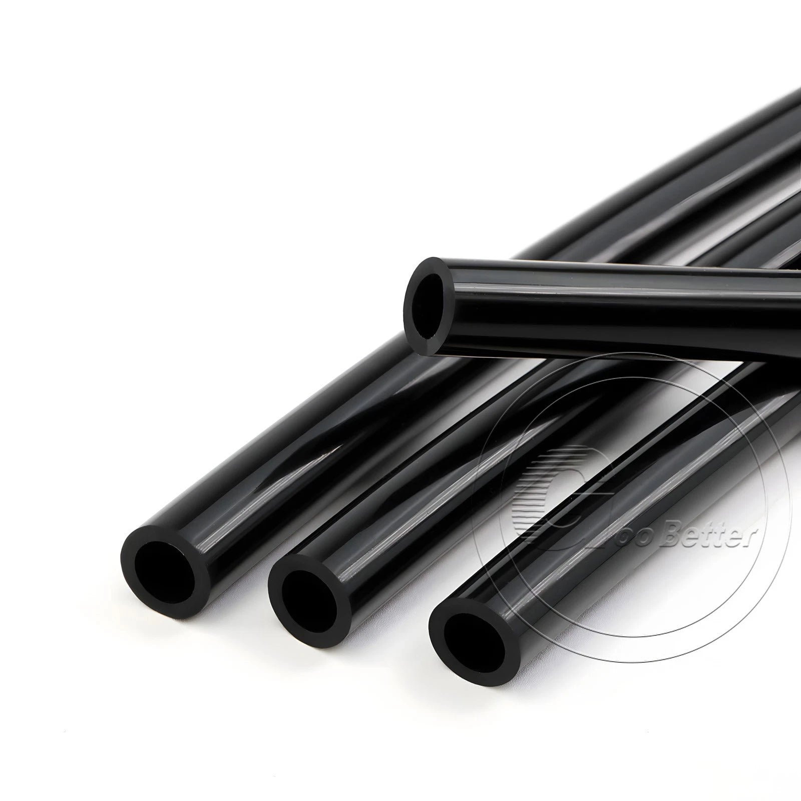 Black Silicone Rubber Tube – ID 0.5–60mm × OD 1–68mm Flexible Hose Pipe
