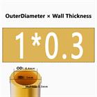 H62 Brass Round Tube Pipe Hollow Tube OD 0.8mm 0.9mm 1mm-30mm Length 200mm 500mm