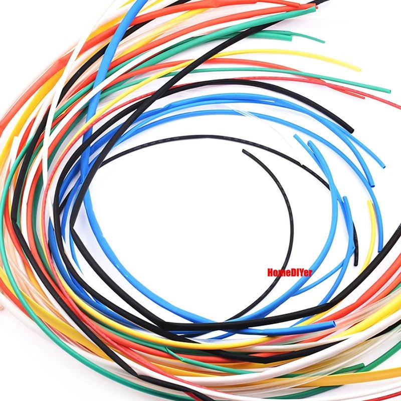 2:1 Heat Shrink Tubing — Electrical Wire Sleeving, Φ1mm–12mm, Clear/White/Red/Green