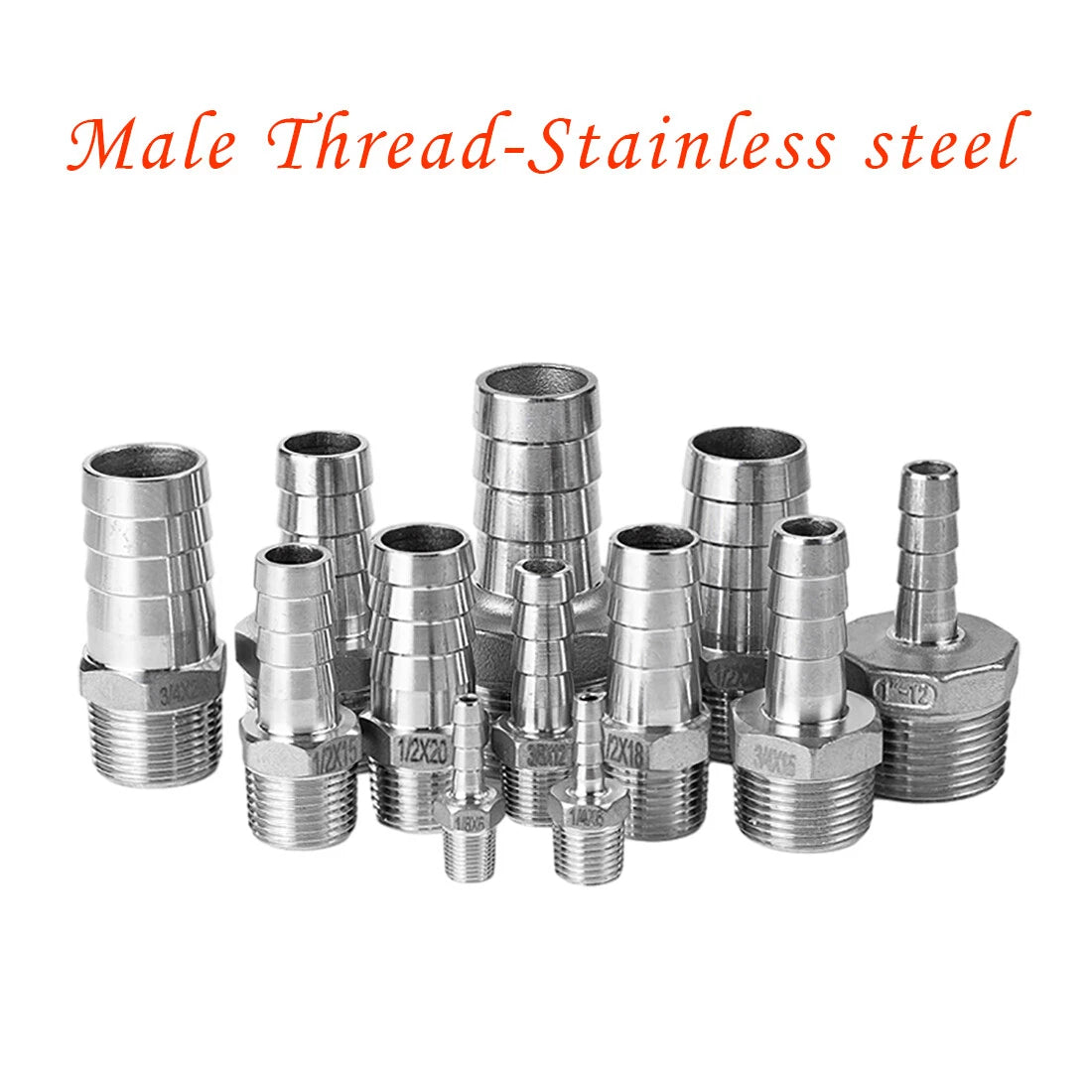 BSP Hose Barb Fittings — Brass & Stainless Steel, Male/Female Thread, Elbow, T, Y, Cross