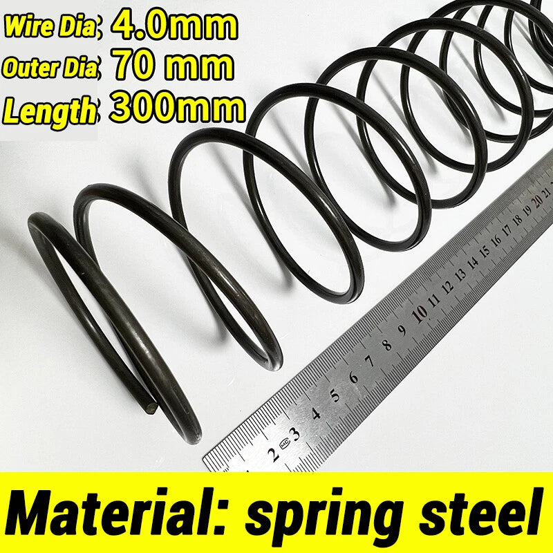 Compression Spring 4-5mm Wire dia 40-80mm Diameter & 300mm Length Pressure Small