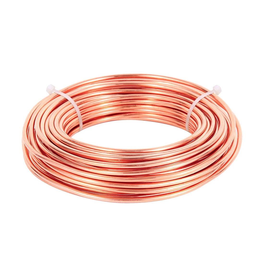 1M Round Copper Wire Solid 0.2-4.5mm Bendable Metal Wire Jewellery Craft Making