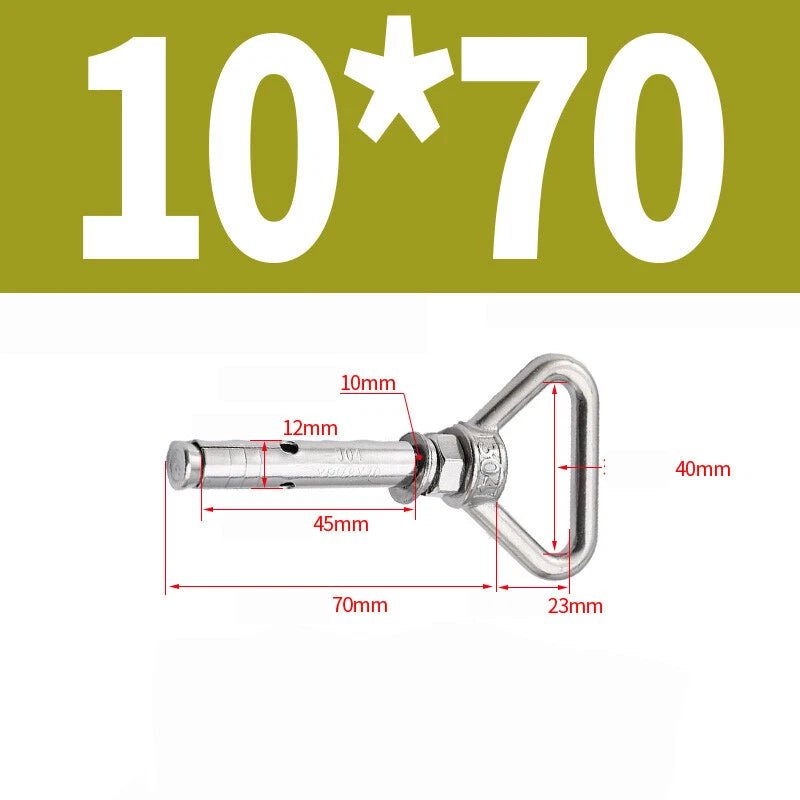 304 Stainless Steel Lifting Eye Ring Concrete Sleeve Anchor Bolts — M8 to M20 - HomeDIYer