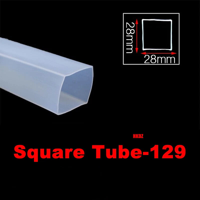Square Silicone Rubber Hollow Tube Pipe Protector Seal Strips Width 2.5mm~108mm
