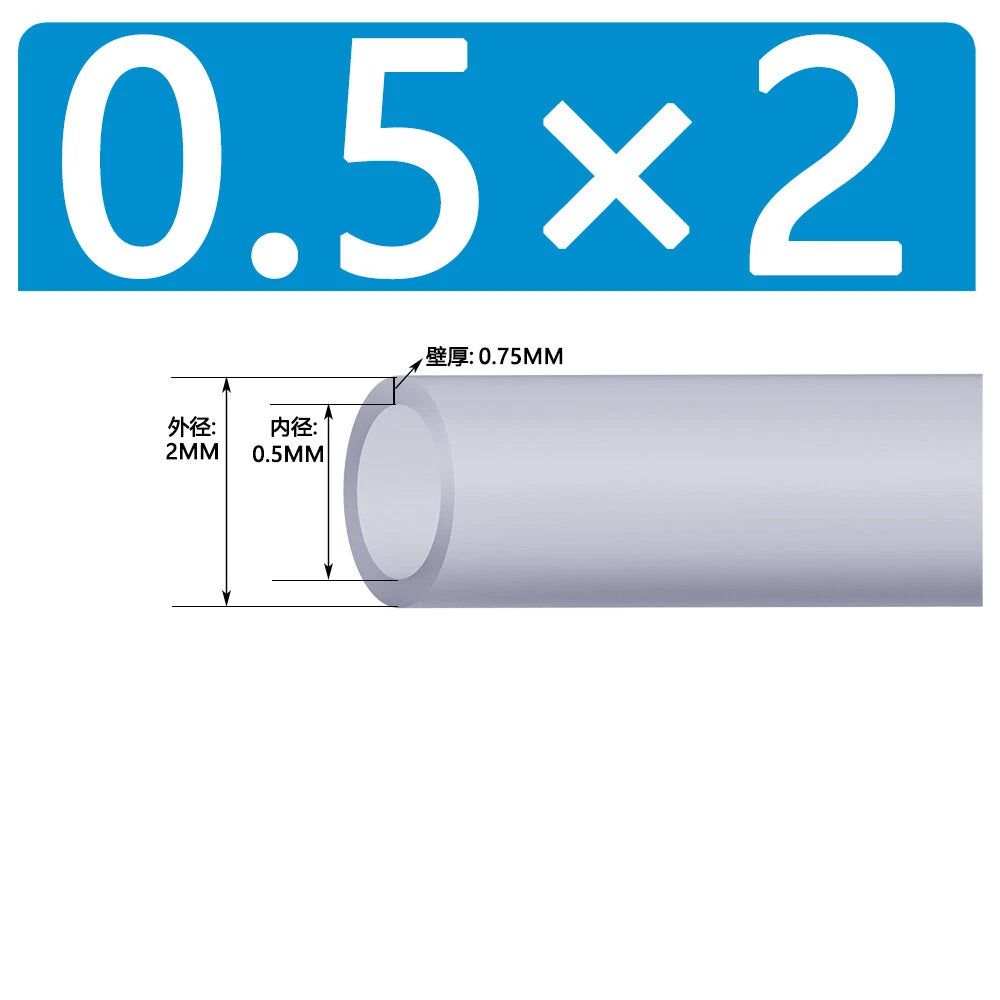 Food Grade Clear Silicone Tube Beer Milk Hose Pipe Soft Rubber ID 0.5mm - 38mm