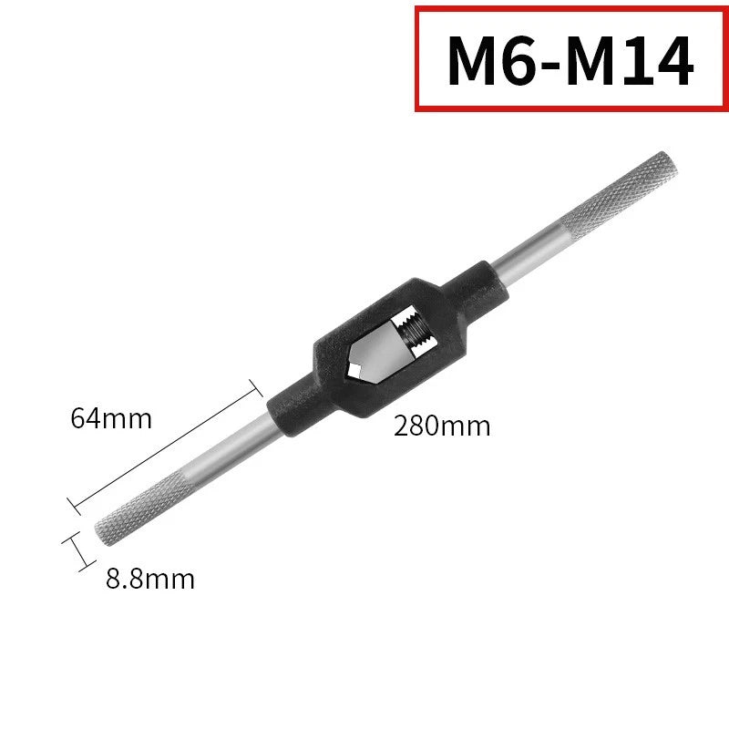 Tap Wrench, Holder For Use With Hss Hand Taps From M2 M3 M4 M6 M8 M10 M12 to M24